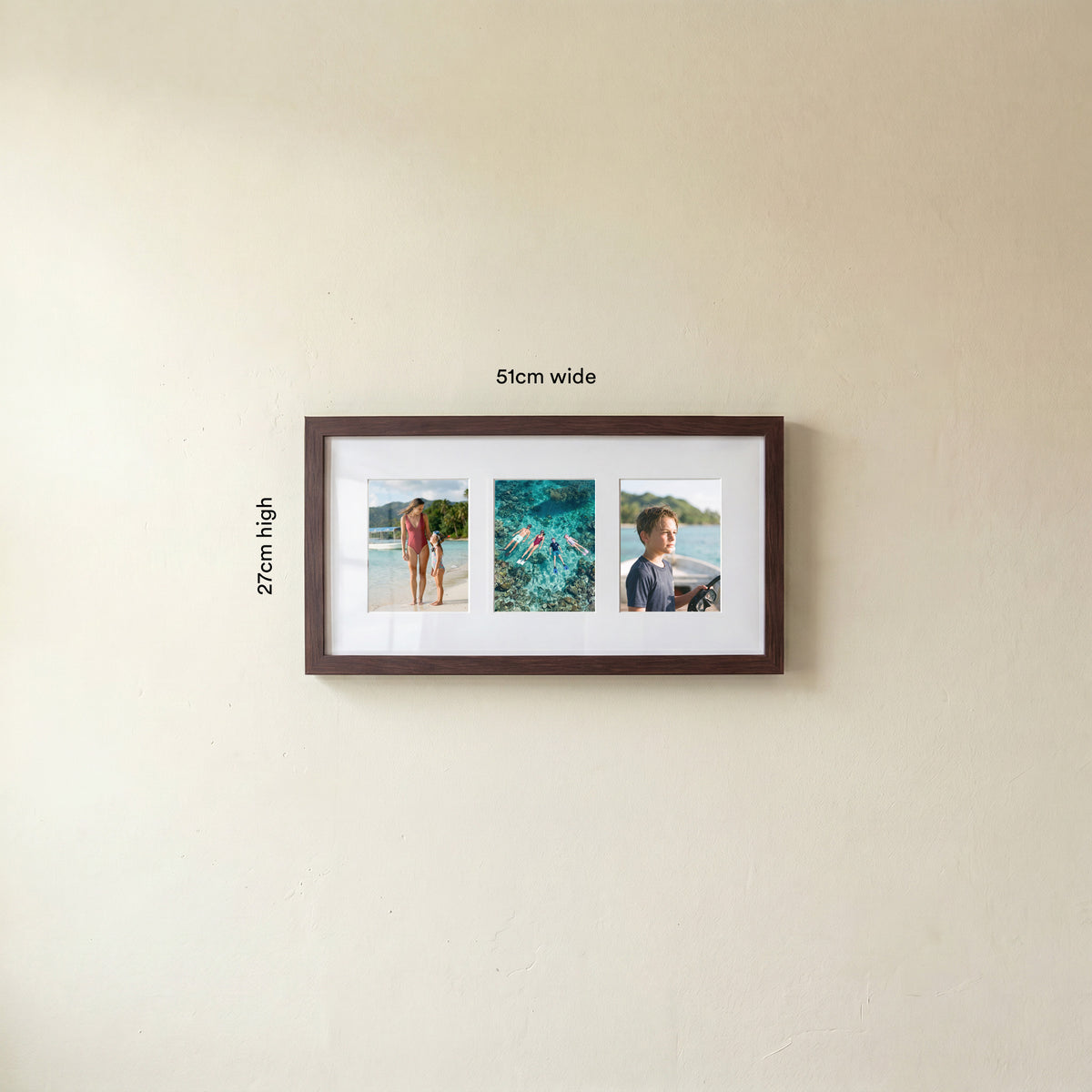 Multi-Photo Landscape Frame (3 Photos)