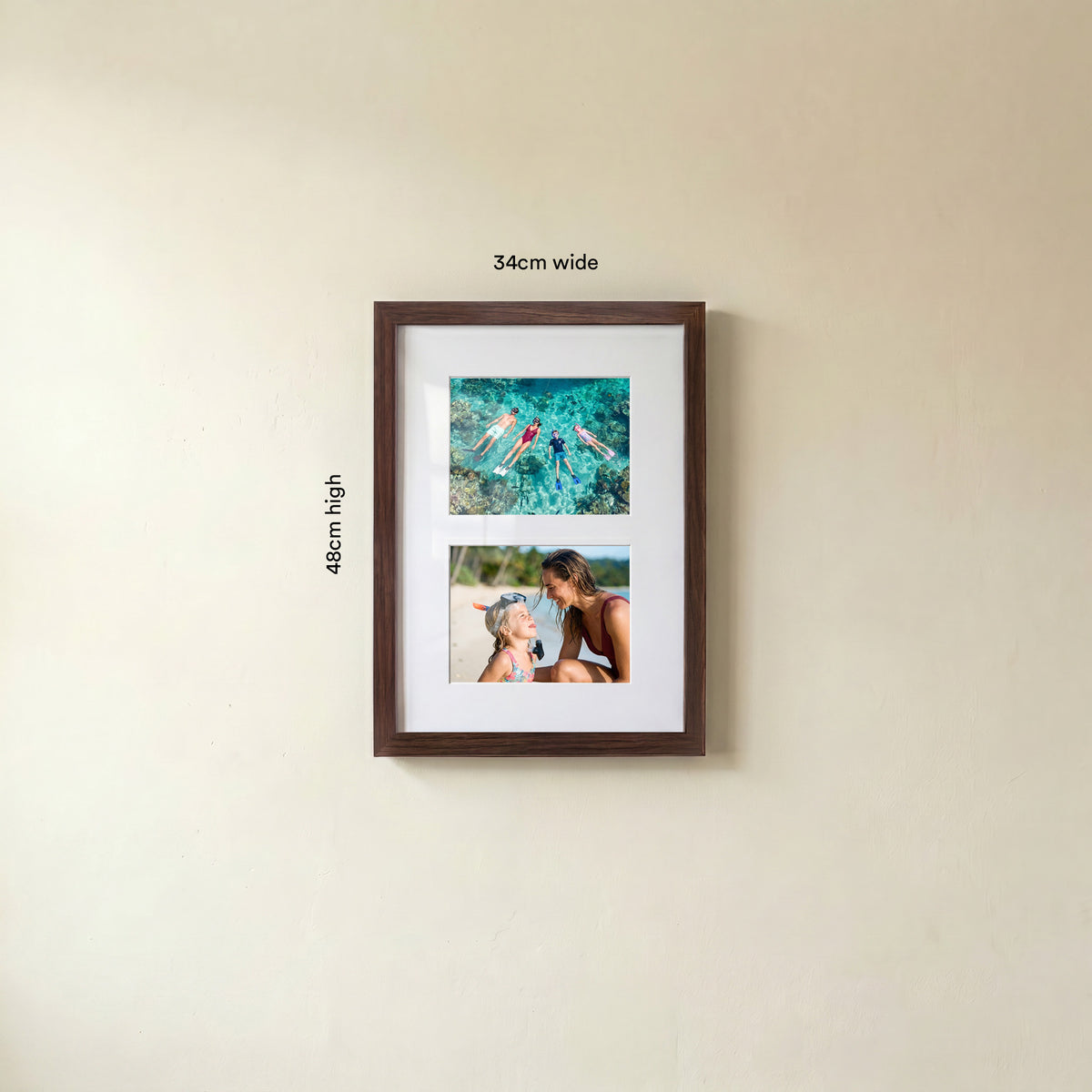 Multi-Photo Portrait Frame — 2 Photos