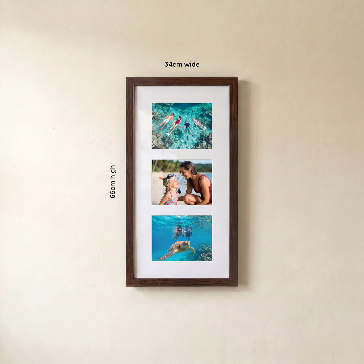 Multi-Photo Portrait Frame — 3 Photos